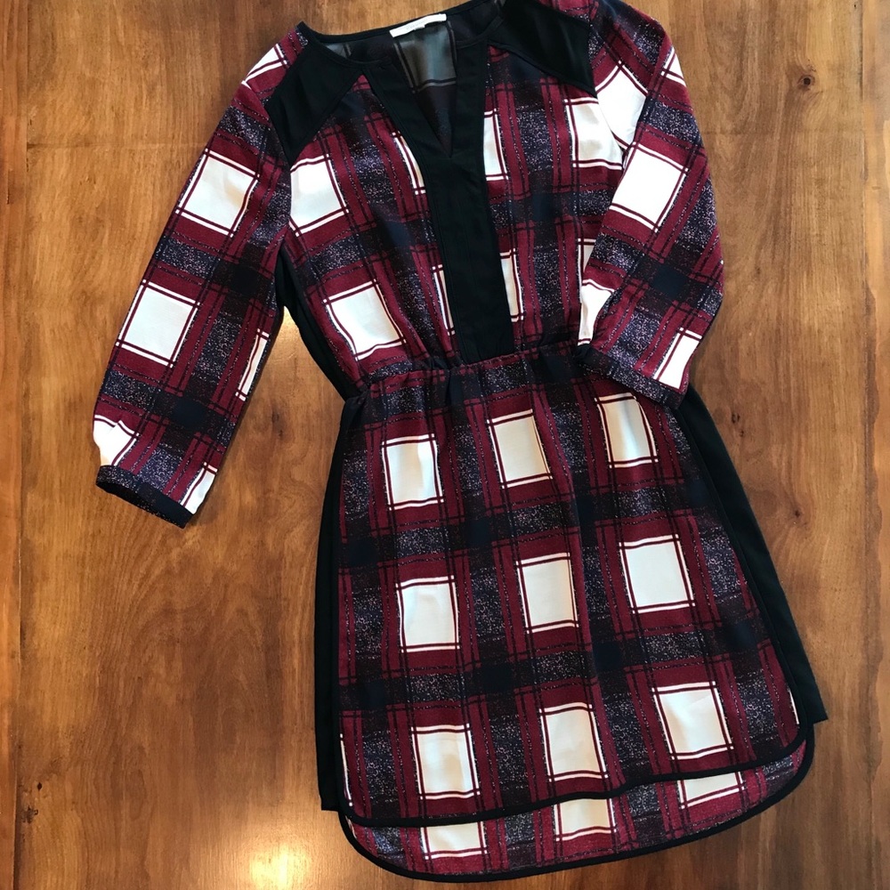 Stitchfix 41 Hawthorn Plaid Shirt Dress
